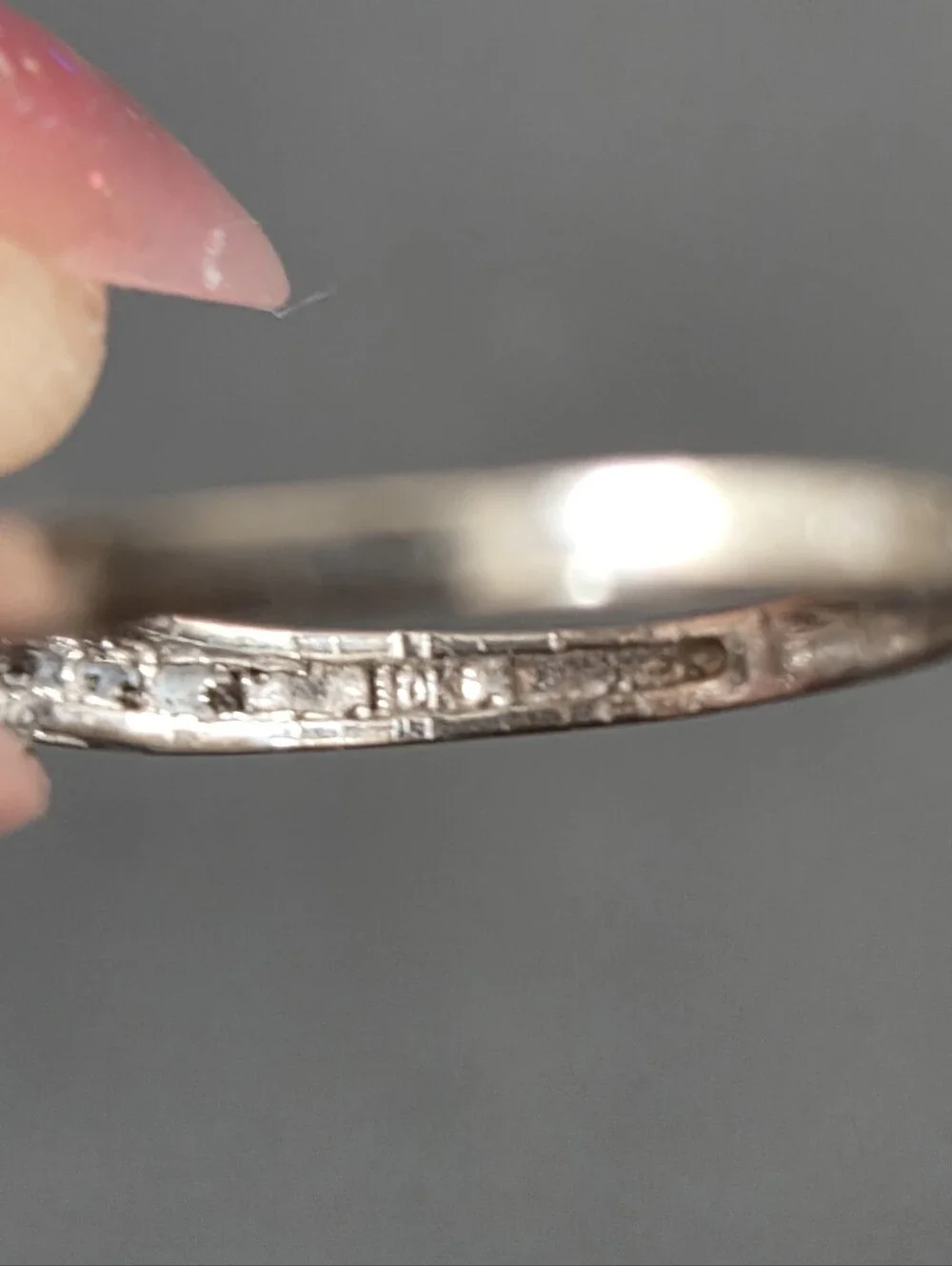 10k White Gold Trillion Aquamarine And Diamond Ring